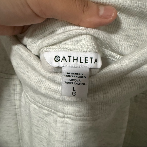 Athleta COASTER LUXE HIGH RISE JOGGER Fog Grey Heather Size Large - Picture 5 of 9